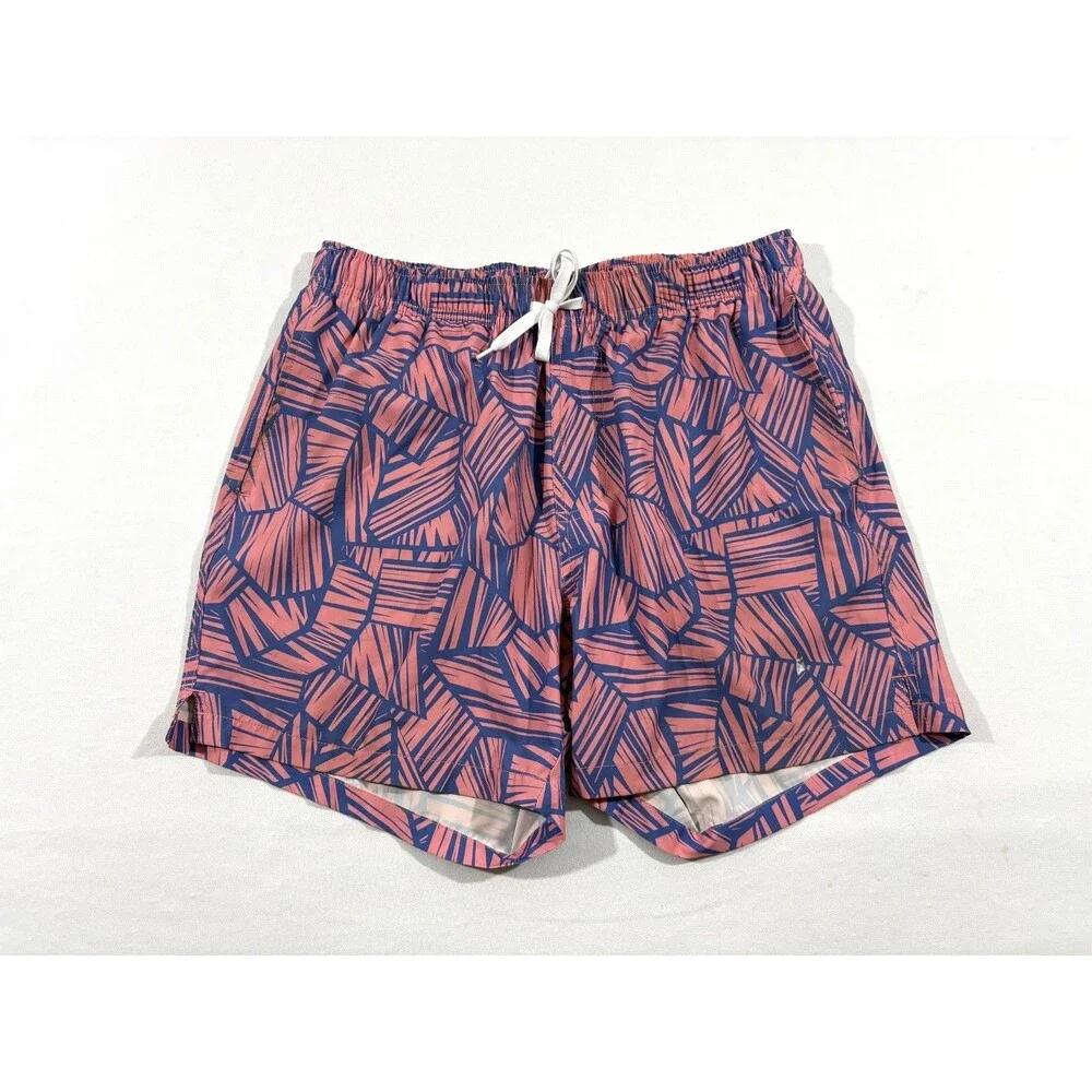 Bearbottom Stretch Swim Trunks Geo Abstract Print Breezy 5.5